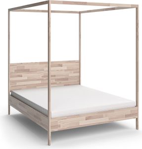 Vitalispa Himmelbett Lotti, 160x200 mit Matratze, Naturholz
