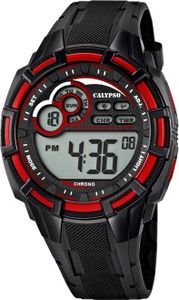 Calypso Armbanduhr Herrenuhr Digitaluhr schwarz/Rot 10 ATM K5625/4