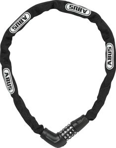 ABUS Kettenschloss Steel-O-Chain 5805C – Zahlenschloss aus 5 mm starken Stahlkette – ABUS-Sicherheitslevel 4 – 75 cm – Schwarz