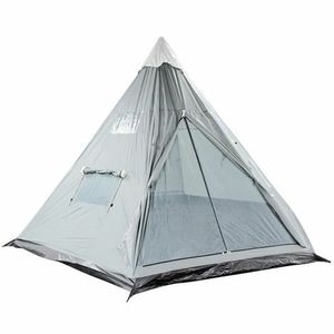 SURPASS Graues Tipi-Zelt für 4 Personen