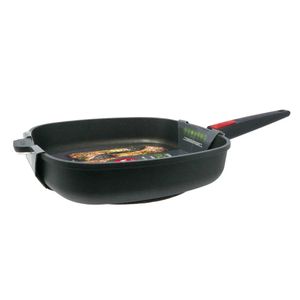 Woll Alu Handguss Nowo Pfanne flach beschichtet Induktion 28x28cm