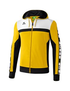 Erima 5-Cubes Trainingsjacke Mit Kapuze gelb/schwarz/weiß M