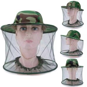 Uni Camo Mosquito Bee Proof Net Mesh Head Face Protector Angeln Jagd Hut