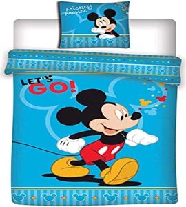 prikrývka Mickey Mouse 140 x 200 cm modrá