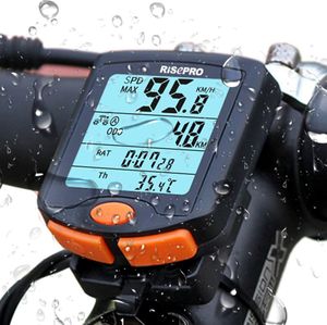 Fahrradcomputer, kabelloser Fahrrad-Geschwindigkeitsmesser Fahrrad-Kilometerzähler Radsport Multifunktion Wasserdichtes 4 Zeilen Display mit Hintergrundbeleuchtung YT-813