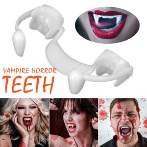 Miixia Halloween Einziehbare Vampirzähne Zahnersatz Zombie Zähne Cosplay Requisiten