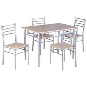 Stozy 5-dielna jedálenská súprava Rubia - jedálenský stôl so 4 stoličkami