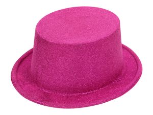 Zylinder Hut  für Karneval , Variante wählen:Glitzer pink