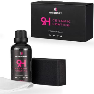 9H Ceramic Coating SiO2 Keramik Versiegelung, Autopflege, Langzeit Hydrophob, Schmutzabweisend, Lackpflege, 50ml