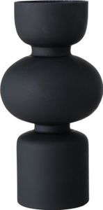 Boltze Vase Nelika elegant stilvoll matt schwarz 29 cm Glas Deko Dekoration