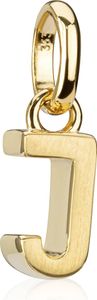 Buchstabe J kleiner Kettenanhänger 333 Gelb Gold 8 Karat teilmatt 7x3mm Alphabet
