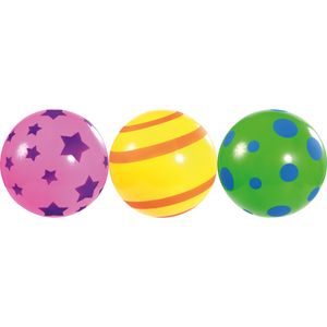EDUPLAY 170329 Spielbälle, Kunststoff, Ø 30 cm, mehrfarbig, 3-teilig (1 Set)