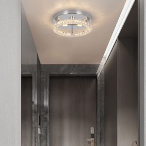 Fortuna Lai Kristall-LED-Deckenleuchte Kristalllampe K9 Edelstahl Moderne Unterputzleuchte Rund Kronleuchter Deckenleuchte für Esszimmer Wohnzimmer Schlafzimmer (Mehrfarbig) [Energieklasse E]