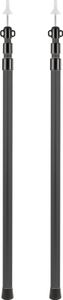 Alu Teleskop Aufstellstangen | 2er Set | 230cm | Sonnensegel | Tarpstangen | sw