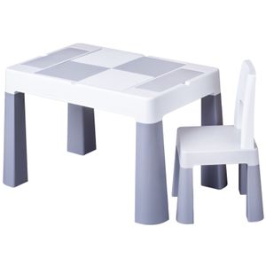 Tega Podnos Povrch na maľovanie Záhrada Domov Viacfarebný, stôl1x Detská stolička sivá