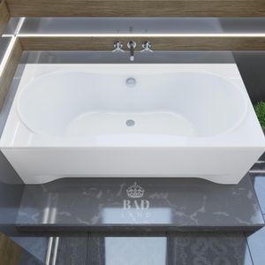 BADLAND Badewanne Rechteck Long 180x80 mit Acrylschürze, Füßen und Ablaufgarnitur GRATIS BADLAND Badewanne Rechteck Long 180x80 mit Acrylschürze, Füßen und Ablaufgarnitur GRATIS