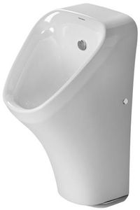 Duravit Elektro-Urinal DURASTYLE 300 x 340 mm, Batterie, Zulauf von hinten, ohne Fliege HygieneGlaze weiß