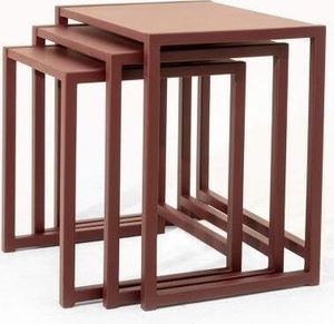 Braune Beistelltische Wohnzimmer Quadratische Tische Luxus Sofatische