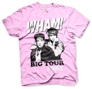 WHAM - Big Tour 1984 T-Shirt - Large - Pink