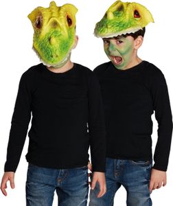 Dinosaurier Maske Halbmaske Dino Saurier Reptil Kinder Tiermaske Tier Karneval