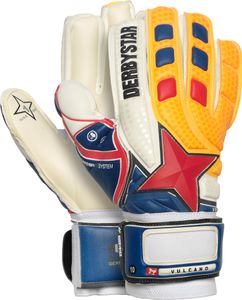 DERBYSTAR Vulcano Torwarthandschuhe weiß blau orange 8