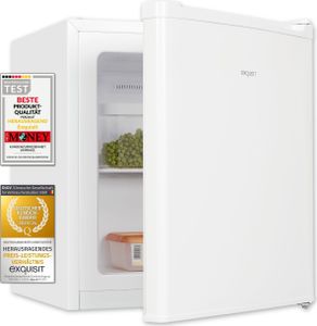 Exquisit Mini-Gefrierschrank, Gefrierschrank klein, 33 Liter, 4-Sterne-Gefrierfach, Kompakt, Temperaturregelung, GB505-040E weiss