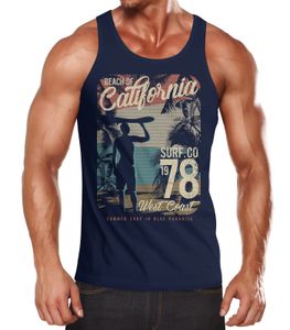 Herren Tank-Top California Surfing Shirt Neverless®  XL