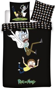 Rick and Morty Bettbezug Portal Travel 140 x 200 cm - 65 x 65 cm