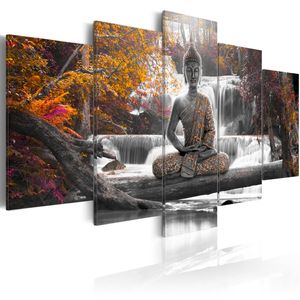 Tempel Buddha 100 Bild Bilder auf Leinwand Wandbild Poster 