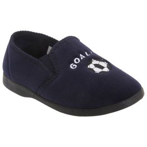 Zedzzz Midfield chlapecké pantofle s fotbalovým motivem DF328 (39 EUR) (námořnická modrá)