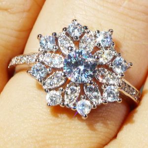 YaYI Fine Jewelry Princess Cut Zirkonia Silber Verlobungsringe Hochzeit