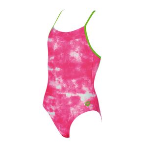 arena Badeanzug Mädchen Kinder aus MaxFit Material und UV-Schutz 50+, Farbe:Pink, Kinder Größen:140