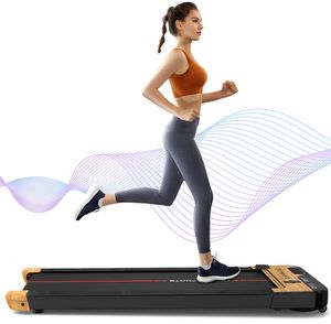 Laufbander Walking Laufband für zuhause & im Büro - Walking Pad bis 6 km/h (leiser Motor), ideal als Desk Laufband am Schreibtisch, kein Joggen möglich, bis 110 kg