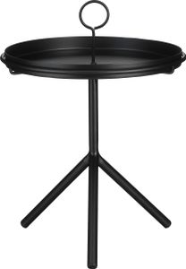 Mica Decorations Aston Tabletttisch - H40 x Ø31 cm - Metall - Schwarz