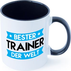 Bester Trainer | Verein | Sport Tasse Weiß Schwarz