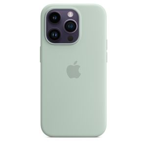Apple Silikon Case iPhone 14 Pro      gn  mit MagSafe - agavengrün - Apple MPTL3ZM/A - (Smartphone Zubehör / Aufbewahrung / Schutz)