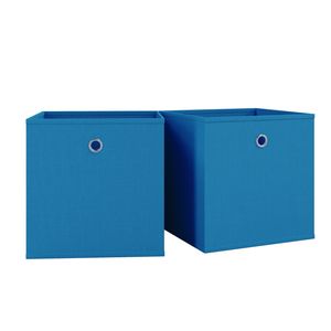 VCM sada 2 skladacích boxov skladacích boxov látkových boxov skladacích boxov policových boxov Boxas Blue