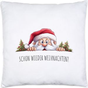 Schon wieder Weihnachten? Süßer Weihnachtsmann Kissen Inkl. Füllung Weihnachten Christmas Nikolaus Advent