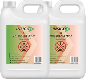 INSIGO 2x2L Anti-Insekten-Spray, Anti-Insekten-Mittel, Anti Insekten, Insektenvernichter, Insektenschutz, Ungeziefermittel, Ungeziefer bekämpfen, gegen Ungeziefer & Insekten, Vernichtung, Abwehr, Ex, frei, für Innen & Außen