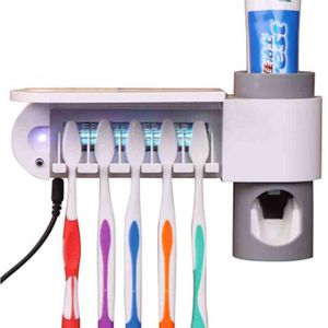 Zahnbürstenhalter, Smart Clean Zahnbürstenhalter, eingebaute Trocknungsfunktion Zahnbürstenhalter an der Wand montierte Erwachsene Kinder Eltern