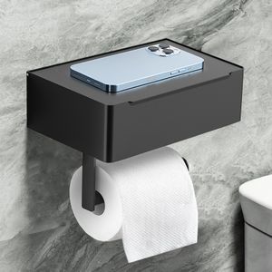 Freetoo Toilettenpapierhalter, Toilettenpapierhalter ohne Bohren, Klopapierhalter mit Feuchttücherbox, WC Rollenhalter Edelstahl, großzügiger Stauraum, für das moderne Bad