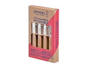 Opinel Küchenmesser-Set 4-teilig Holzgriff