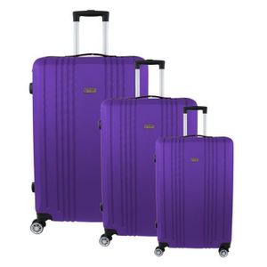 CITY BAG 3er-Set Violette ABS-Koffer