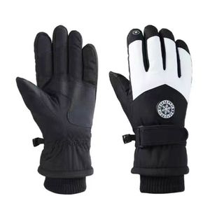 L Handschuhe Wasserdichte Handschuhe Fingerhandschuhe Männer Wasserdicht Skihandschuhe Winterhandschuhe Winddicht Wasserdichte Radfahren dick warm Handschuhe