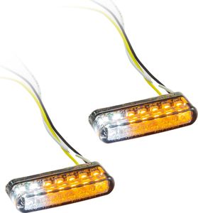 Wbudowane wskaźniki LED, w tym światło pozycyjne Para przyciemniana smugami