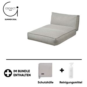 Blomus Outdoor-Bett -Stay- Special Edition Stoff Reah inkl. Gratis Schutzhülle & Reinigungsmittel Earth