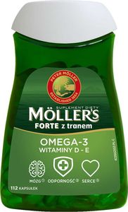 Moller´s FORTE s OMEGA olejom - 3 doplnky stravy 112 kapsúl