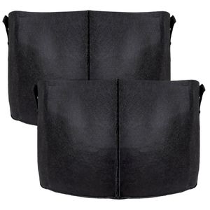 Intirilife 2x flísový vak na rastliny 113 litrov - 30 galónov - 60 x 40 cm - flísový vak na rastliny s držadlami na prenášanie na záhradu, do skleníka a pod. - Vrecko na kvetináč