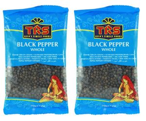 Doppelpack TRS schwarze Pfefferkörner, ganz (2x 100g) | schwarzer Pfeffer | Whole black Pepper