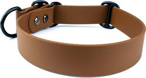 Hundehalsband Tierluxe Zugstopp Biothane Braun Personalisiert – Ohne Name (Gravur) / Braun / XS Halsumfang 20-25 cm